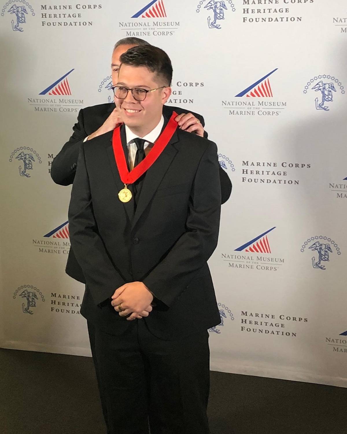 James Gregory receives an award