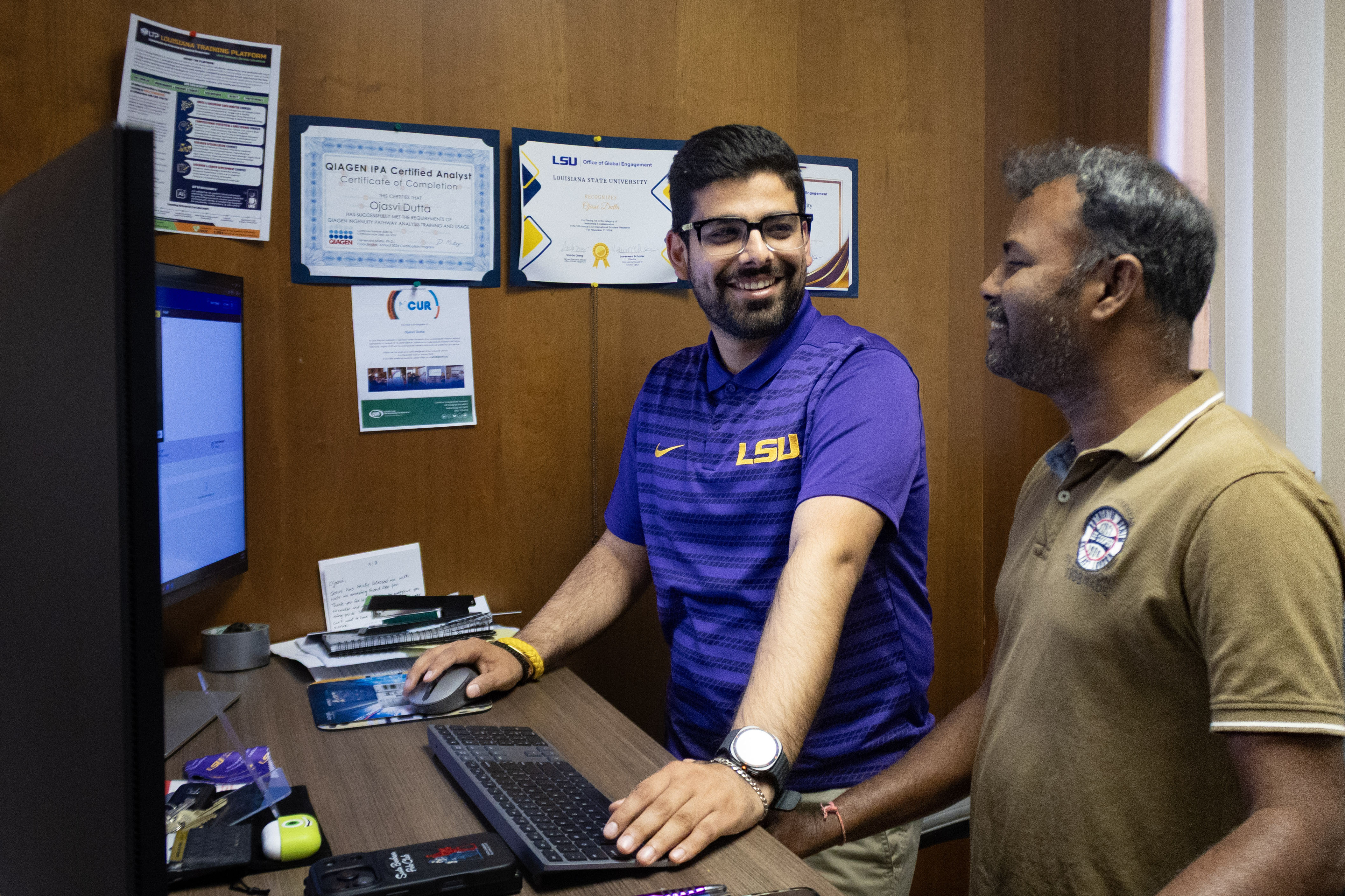 Ojasvi Dutta and Harikrishnan Mohan review coursework on the LTP platform