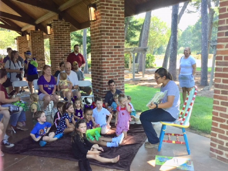 storytime in orangerie