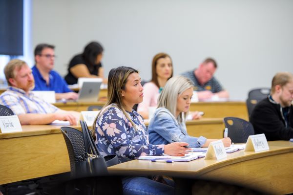 Students listen in classroom