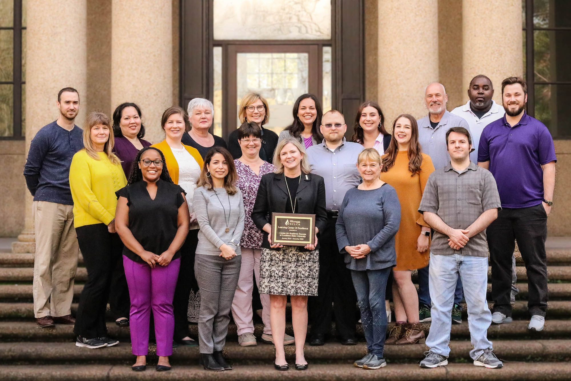 CAS Staff with NCLCA Award