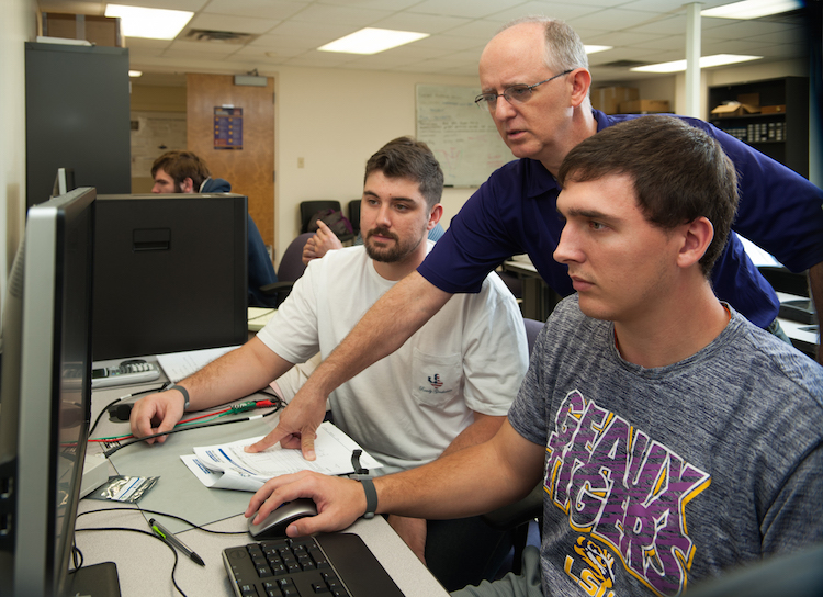 students in lab