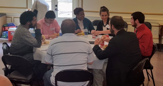 HGSA conference participants at luncheon table